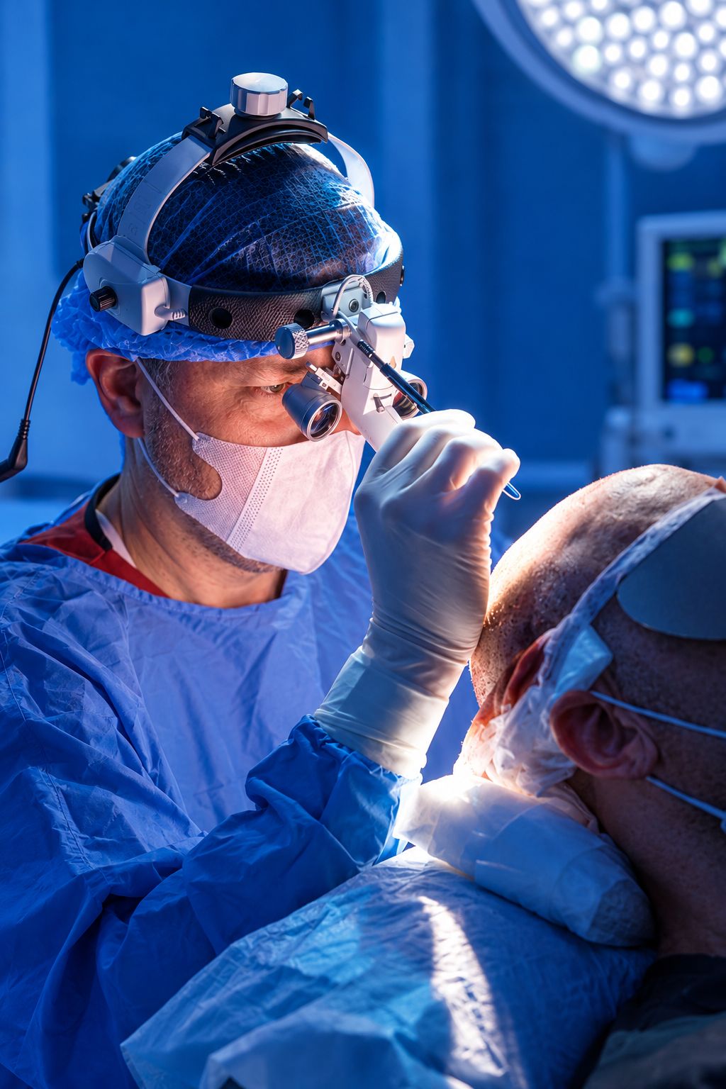 Surgical magnification during the procedure